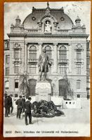 Bern - Mittelbau der Universität mit Hallerdenkmal - 1908