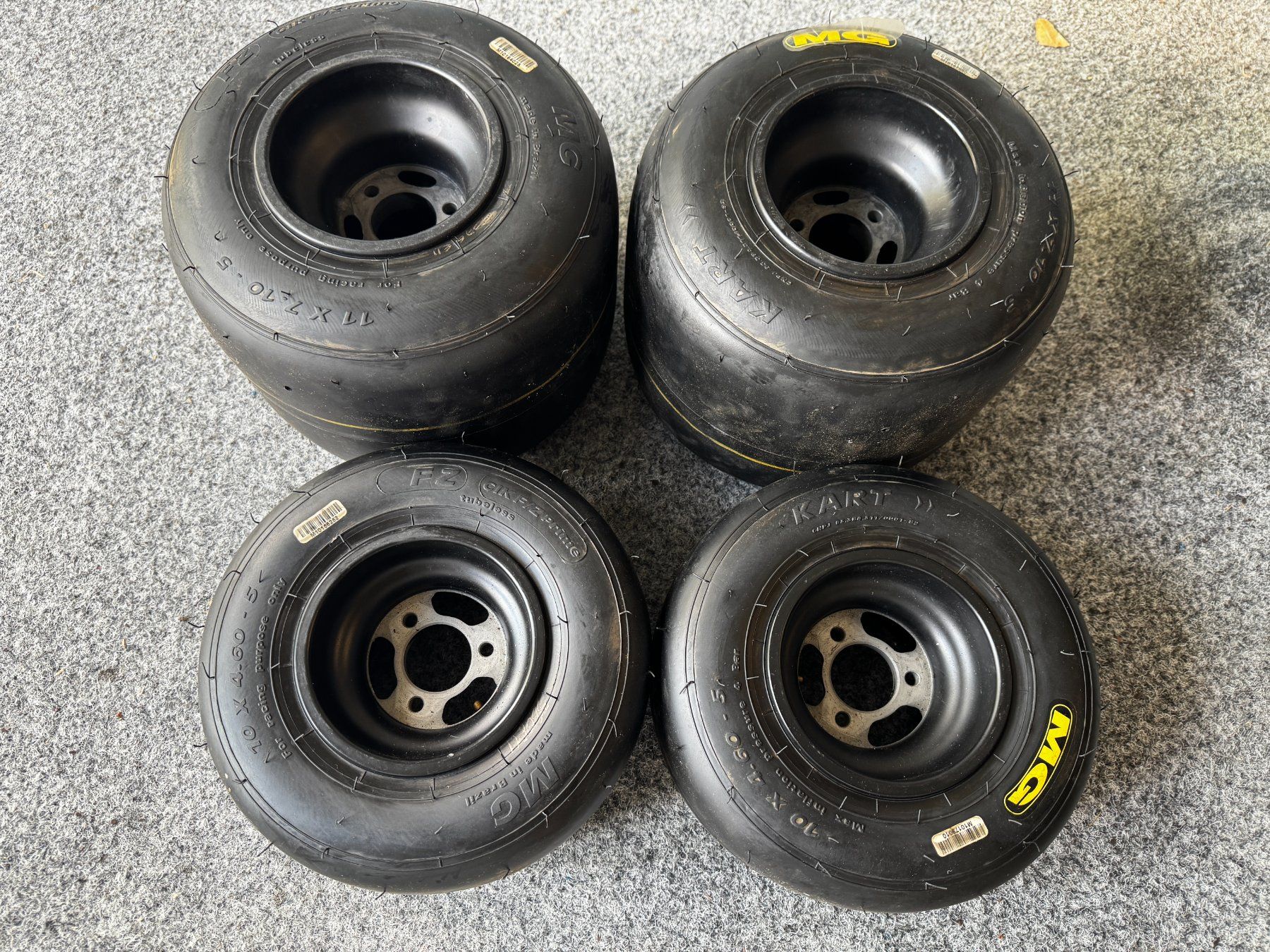 Go-Kart: Kart-Magnesiumfelgen DWT mit MG Reifen – Usato da Recherswil venduto da KH-Racing 1
