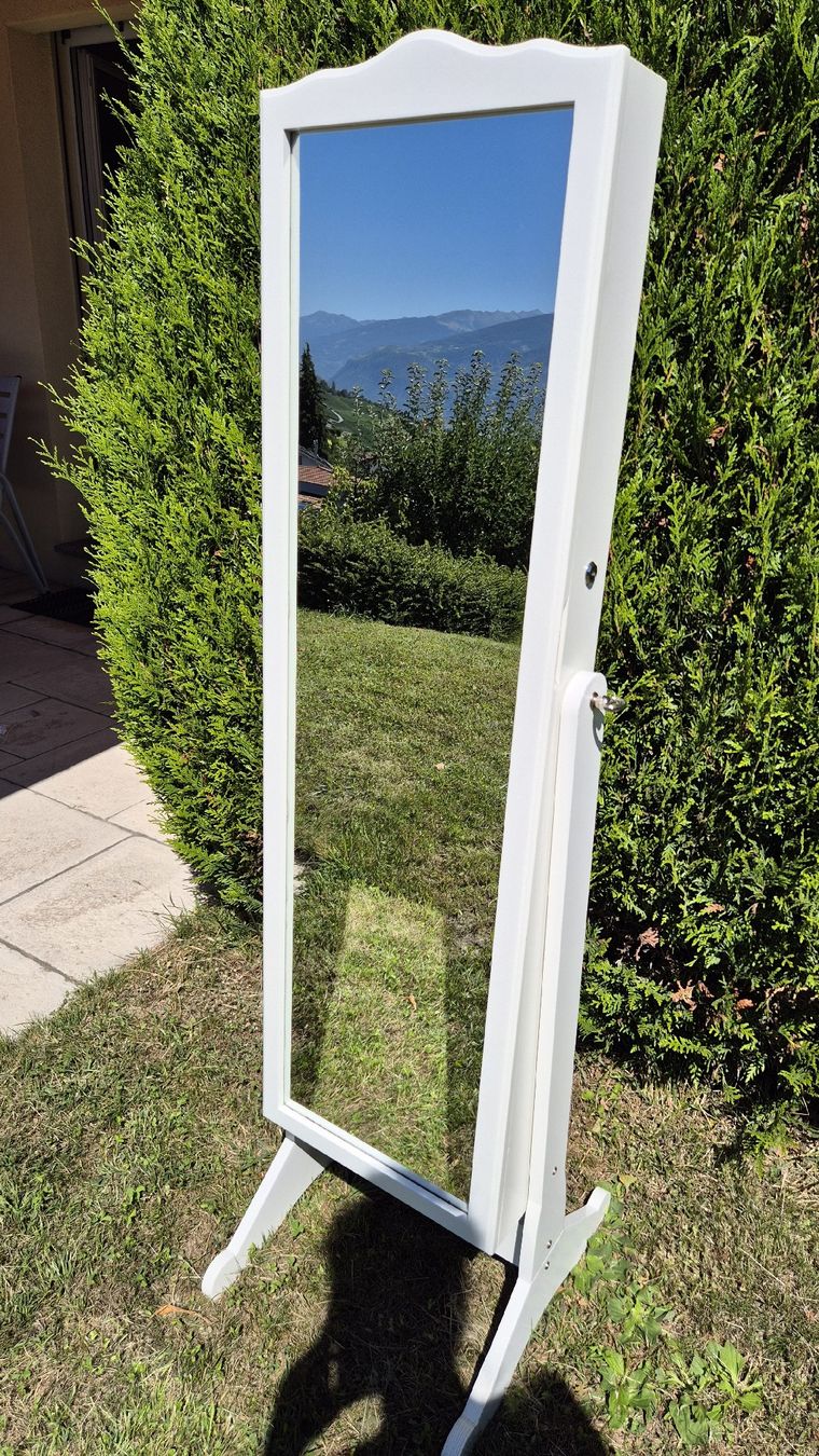 Spiegel: Armoire bijoux avec miroir blanc – Gebraucht aus Miège von zuf_k2z2 2