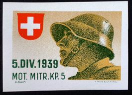 Mot Mitrailleur Kp 5, geschn, 2.WK, Wi Mot 18-2