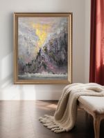 Originalegemälde auf Leinwand 60x80 cm, goldenen Unikat!!!