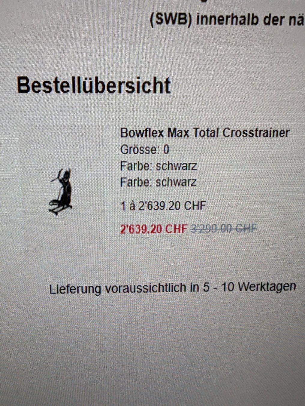 Hometrainer: Bowflex Max Trainer - Max Total – Usato da St. Gallen venduto da Paeschae 4