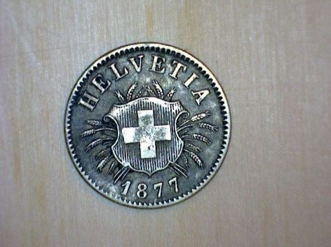 Tutti le monete: 5 Rappen 1877 – Usato da Pfungen venduto da Aguti77 1
