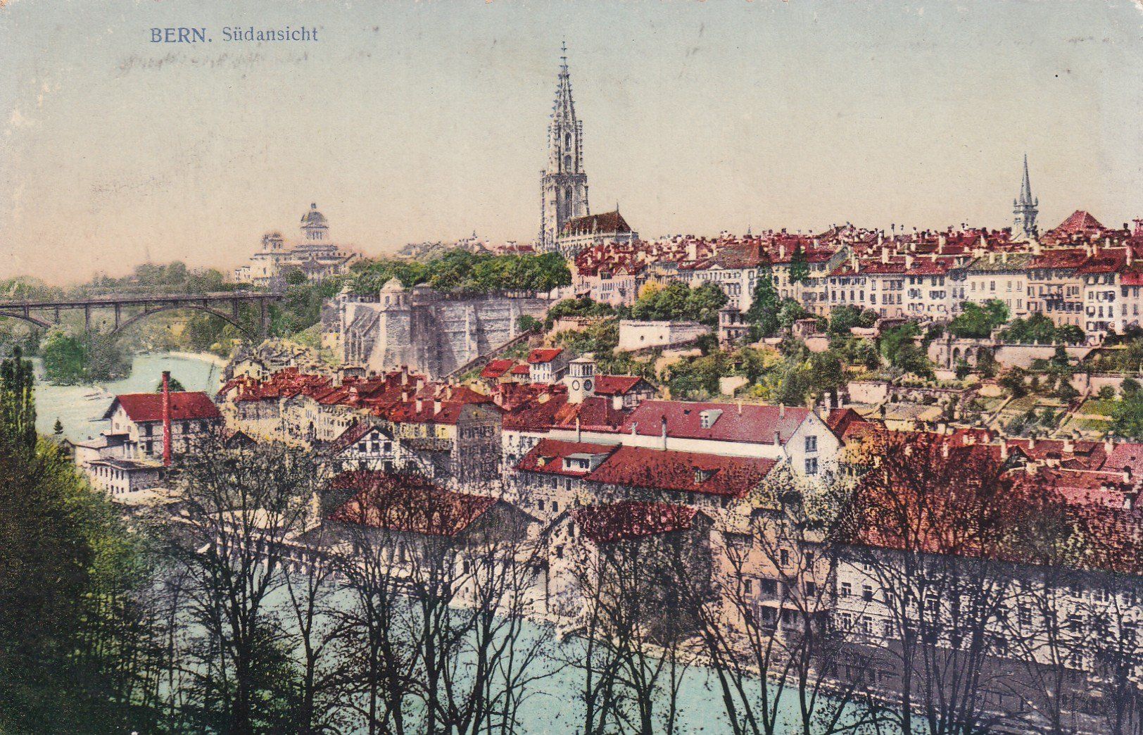 Cartoline postali: Bern Südansicht – Usato da Cormoret venduto da Pascalll2001