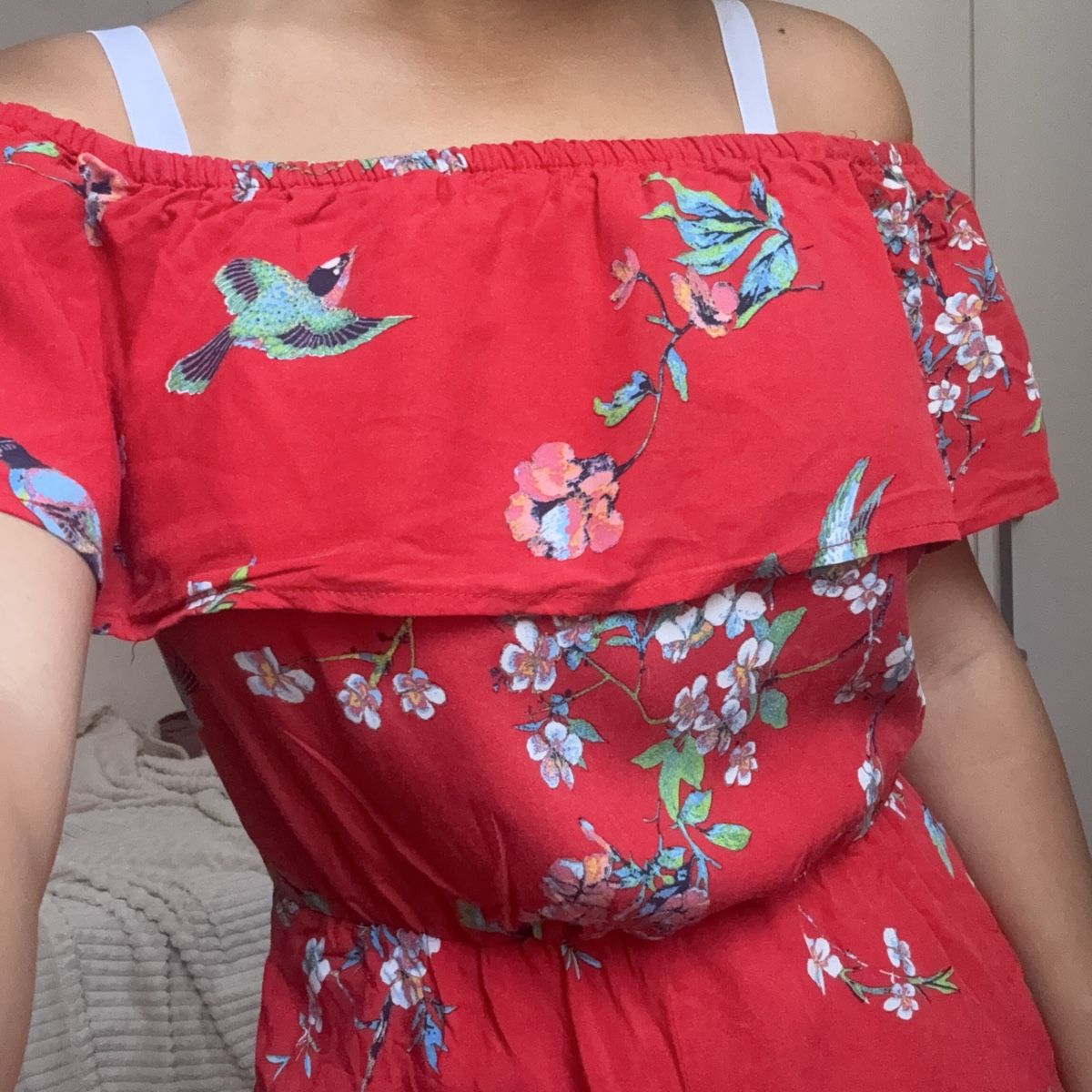 Pimkie Jumpsuits: Combishort rouge fleurs – Neuf (Voir description) à Moudon par TigerrrEye 2