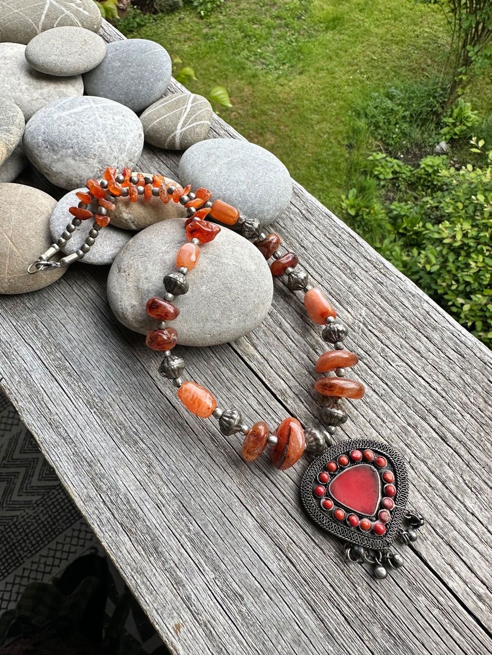 Catenine: Wunderschöne Vintage-Kette mit echten Achaten – Usato da Muri AG venduto da Shoshana5 2