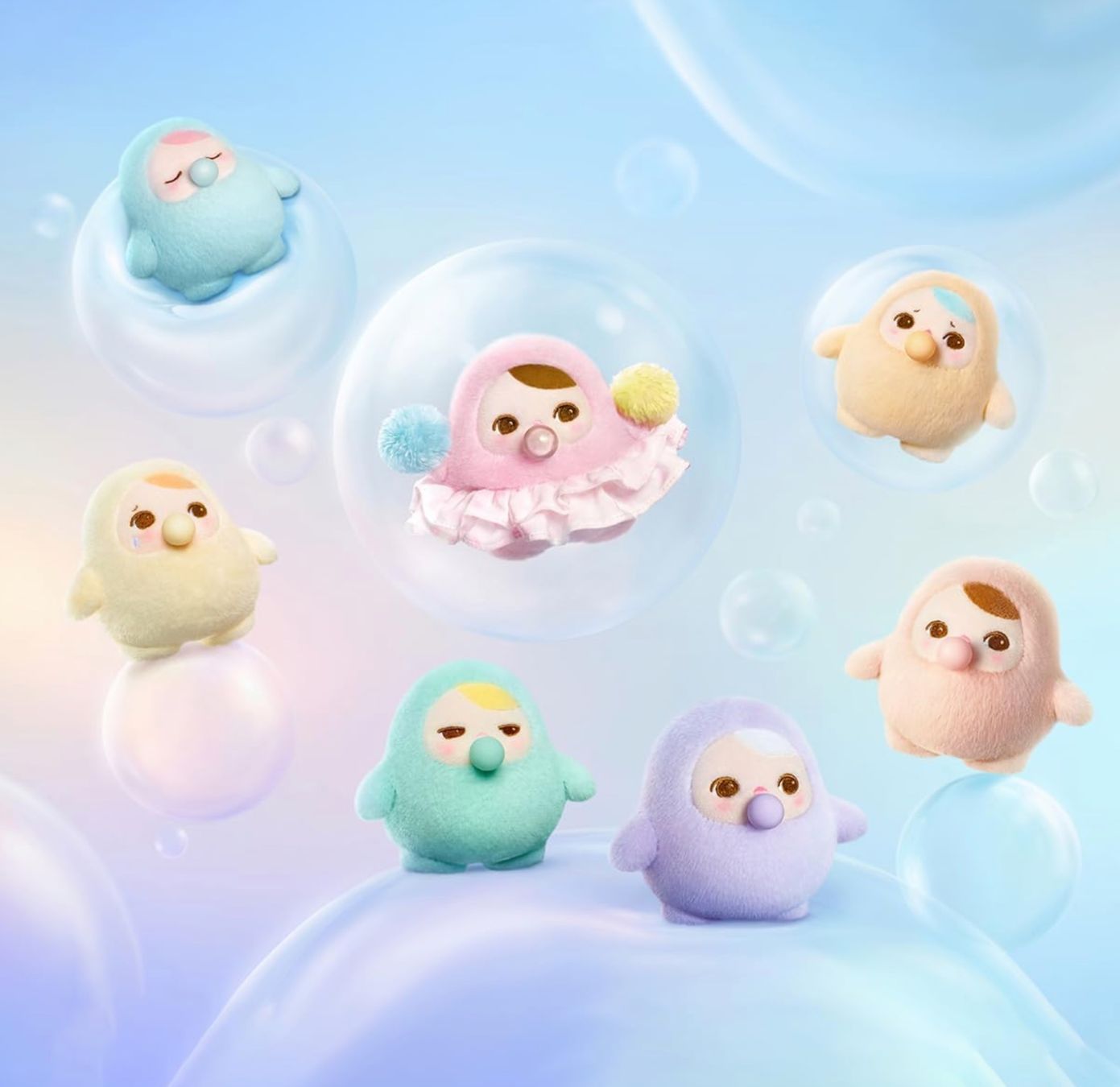 Pop Mart Statuette: POP MART PUCKY BEANIE Bubble Up Series SMUG BUBBLE – Nuovo e nell'imballaggio originale da Belmont-Lausanne venduto da HausPopCharm 3