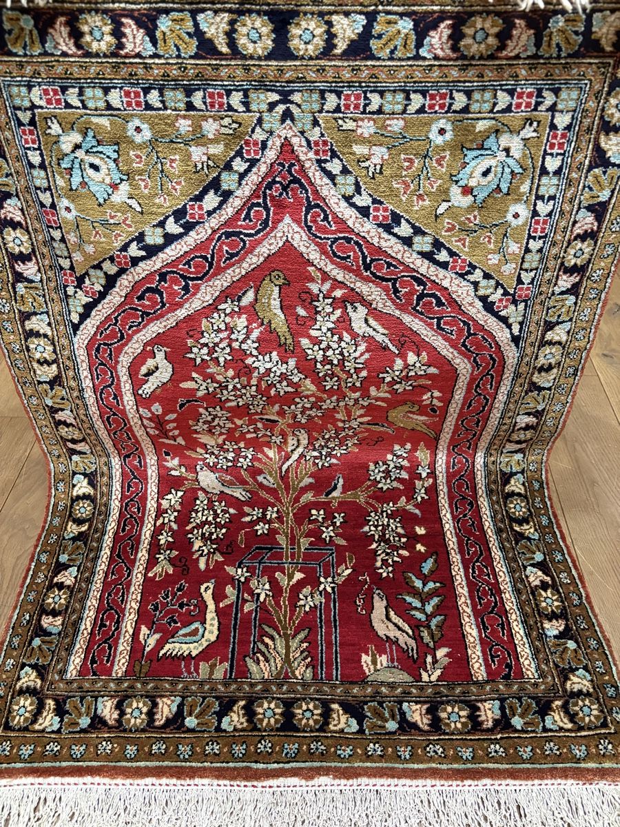 Tappeti: Lebensbaum Qom Ghom Seidenteppich – Usato da Bennau venduto da Mayer_Carpets 2