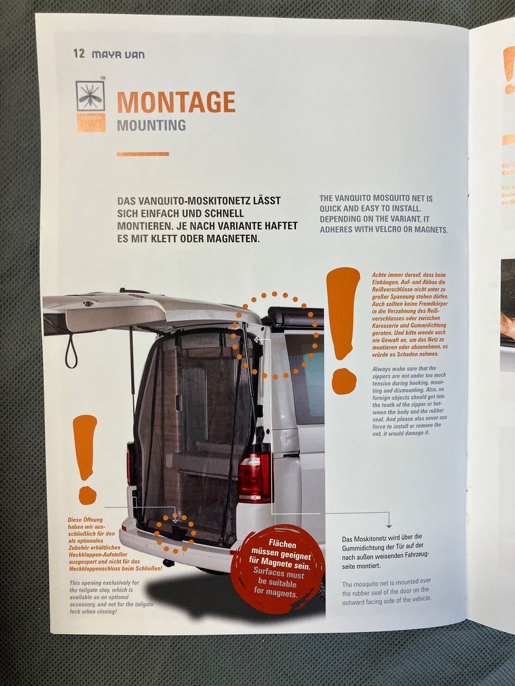 Altri accessori per camping: Moskitonetz Heckklappe VW T5/6 – Nuovo e nell'imballaggio originale da Zürich venduto da Ruwi1948 1