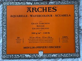 ARCHES Aquarellkarton-Block, Rough, 31 x 41cm, 300 g/m2