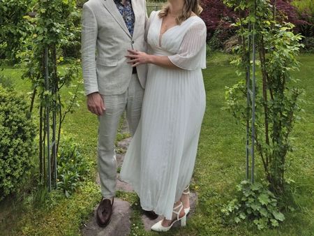 Ziviles Hochzeitskleid, Brautkleid, weisses Sommerkleid