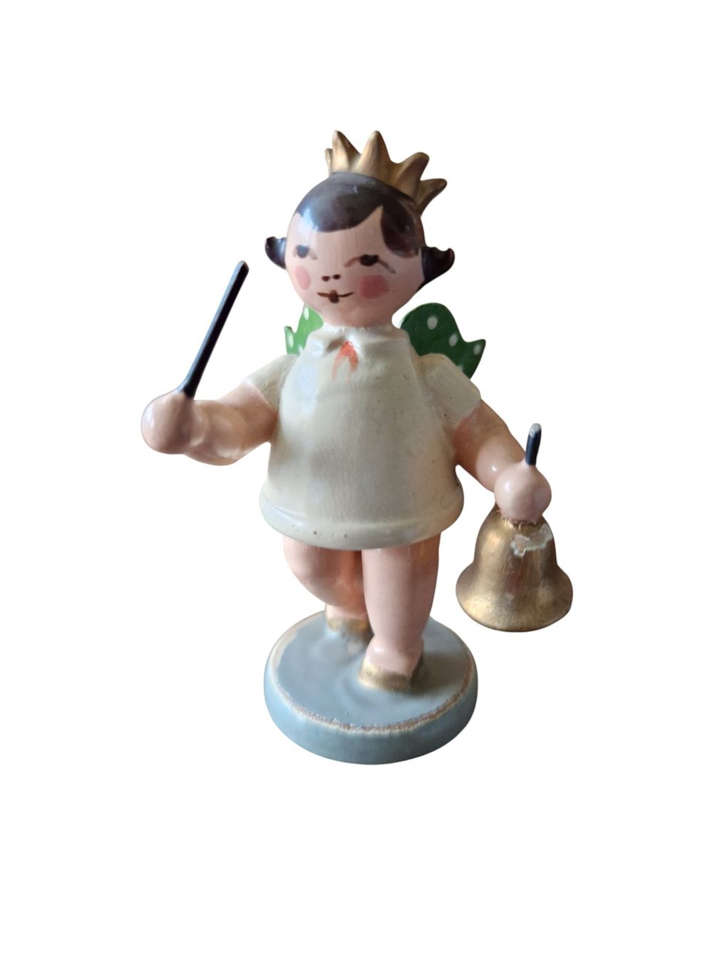 Statuette: Erzgebirge Engel mit Glocke – Usato da Mörschwil venduto da lindaswunderkiste 1