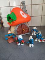 STRUMPFS, grande MAISON + 5 Strumpfs
