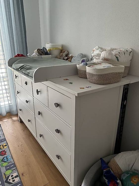 Wunderschne Hemnes Kommode Wickeltisch Ebenbild