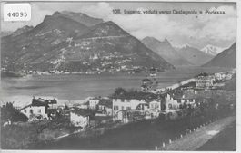 Lugano, veduta verso Castagnola e Porlezza