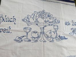 Wandbehang mit Spruch