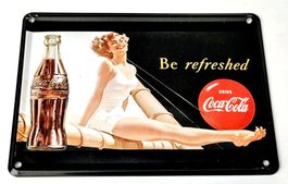 Coca-Cola Blechpostkarte   (05)