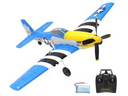 P-51D Mustang, Spw 400mm, RTF Komplett Set m. Gyro, Volantex