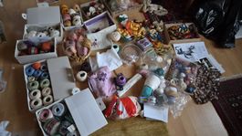 Garn Riesensammlung und Zubehör