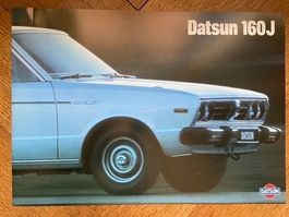DATSUN 160J Limousine & Coupé Prospekt brochure catalogue CH