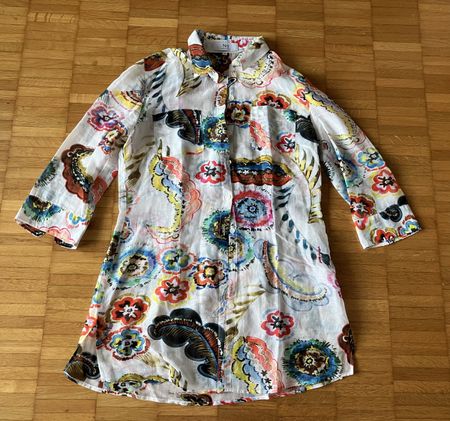 Nadine H wunderschöne Tunika/ Bluse mit Seide 36