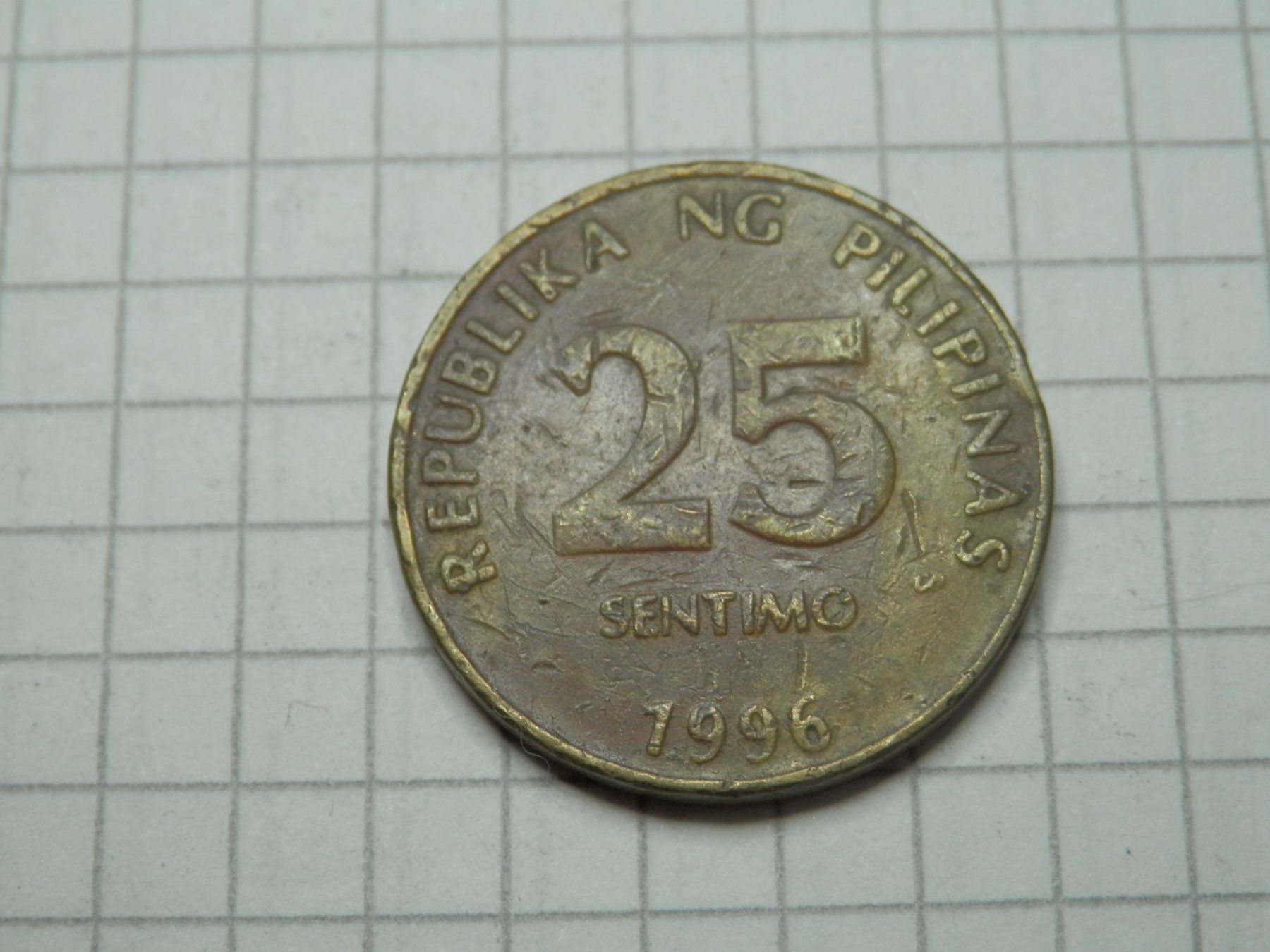Tutti le monete: Philippinen  25 Sentimos, 1996 – Usato da Weiach venduto da weiach81