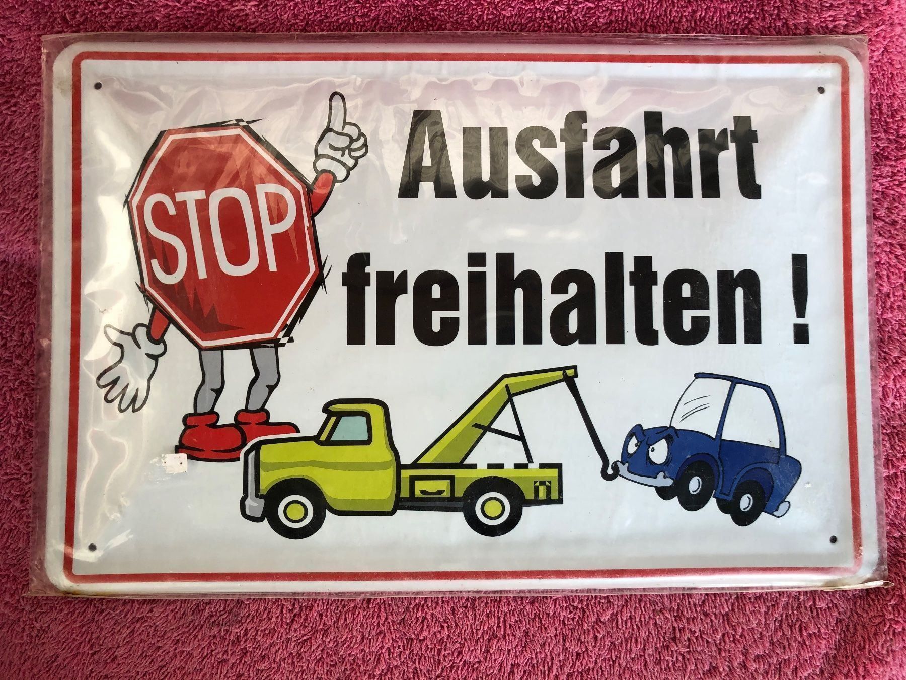 Insegne: Stop ausfahrt freihalten hinweis tafel – Nuovo (secondo la descrizione) da Reinach AG venduto da rares75