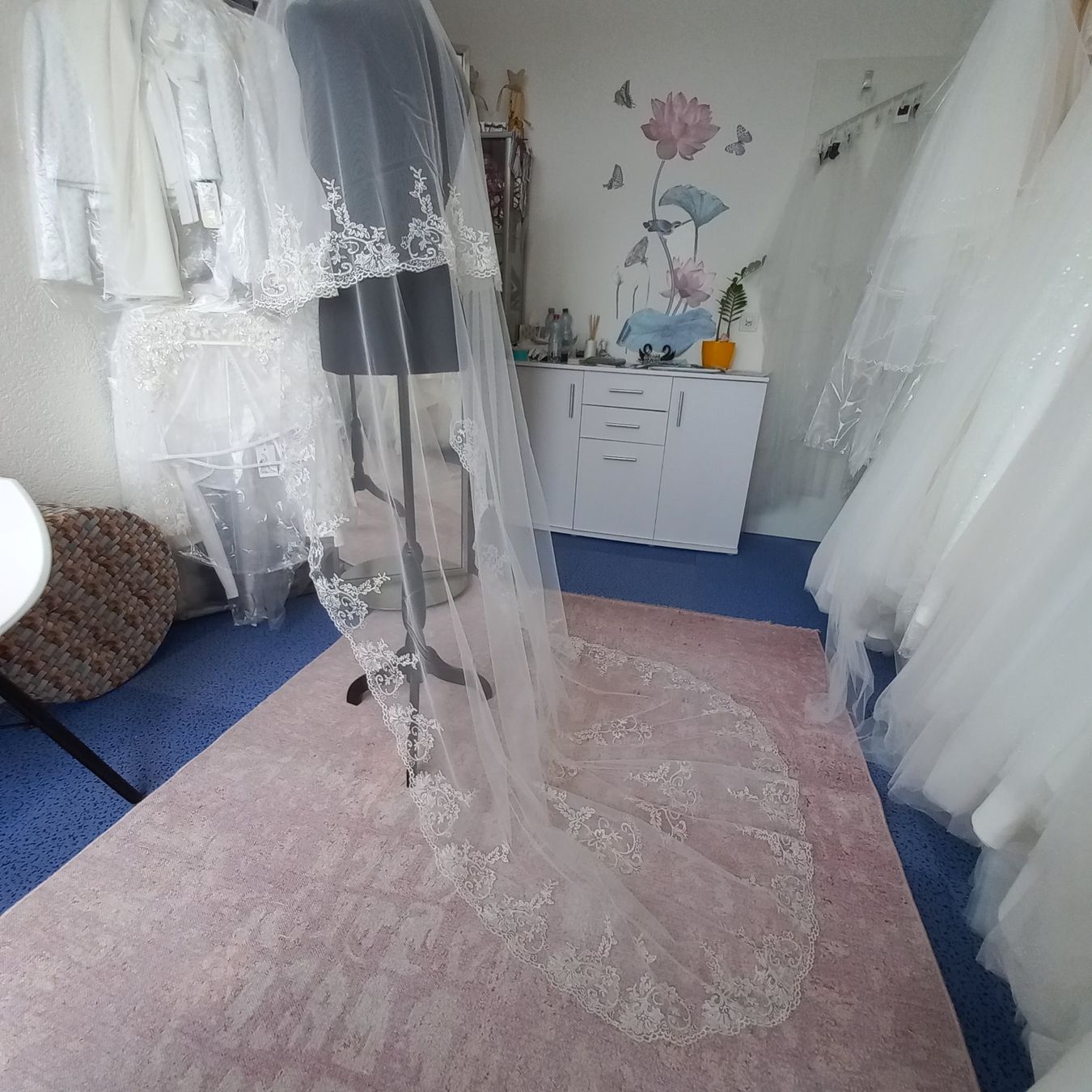 Haarschmuck: Schleier 1,40×3,00, Milch, neu – Neu (gemäss Beschreibung) aus Bachenbülach von lot_88j2 2