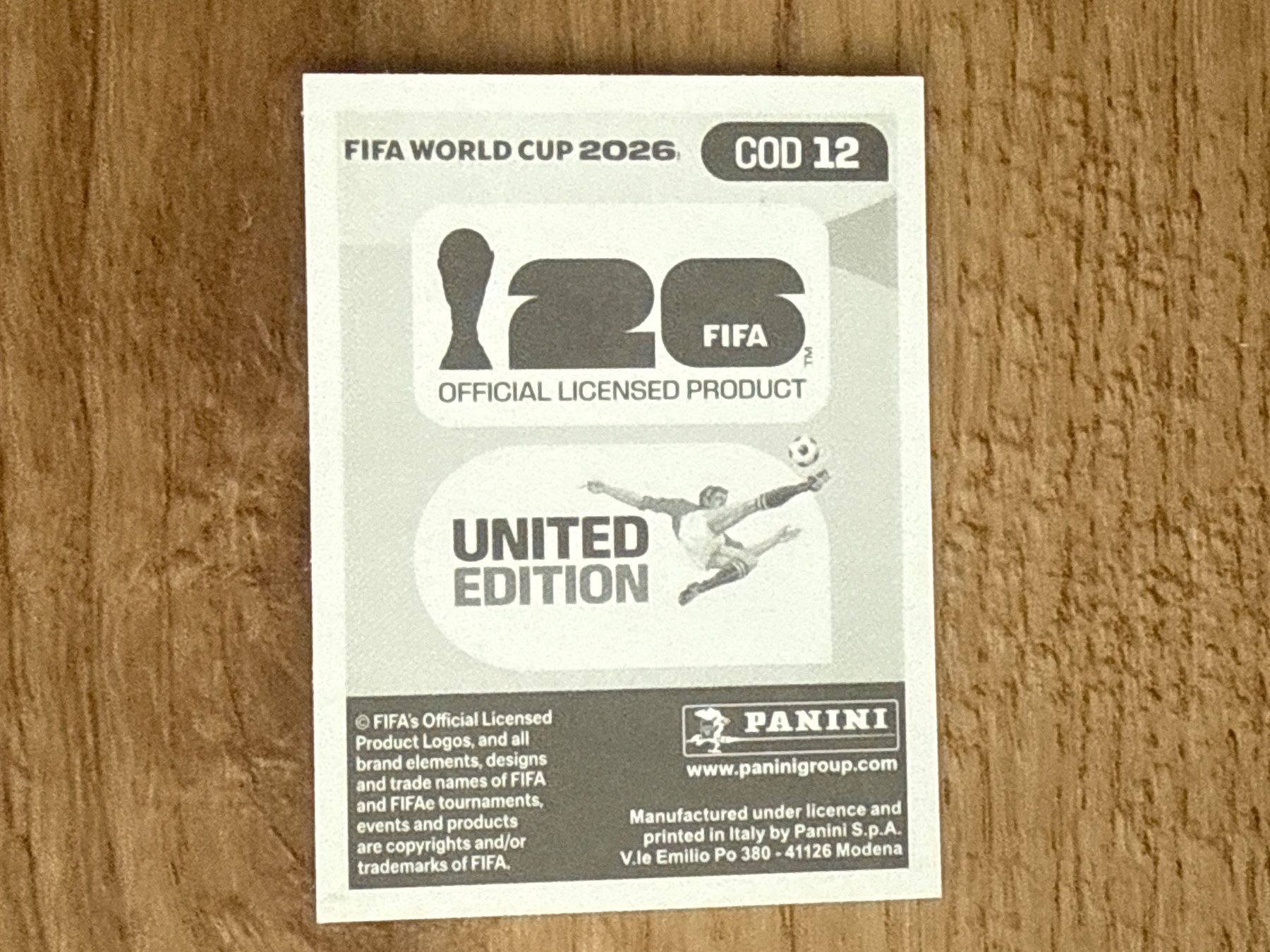 Panini Sammelbilder & Trading cards: Panini FIFA WM 2026 Sticker Noah Sadiki COD 12 – Gebraucht aus Glattbrugg von Schweigmatt 1