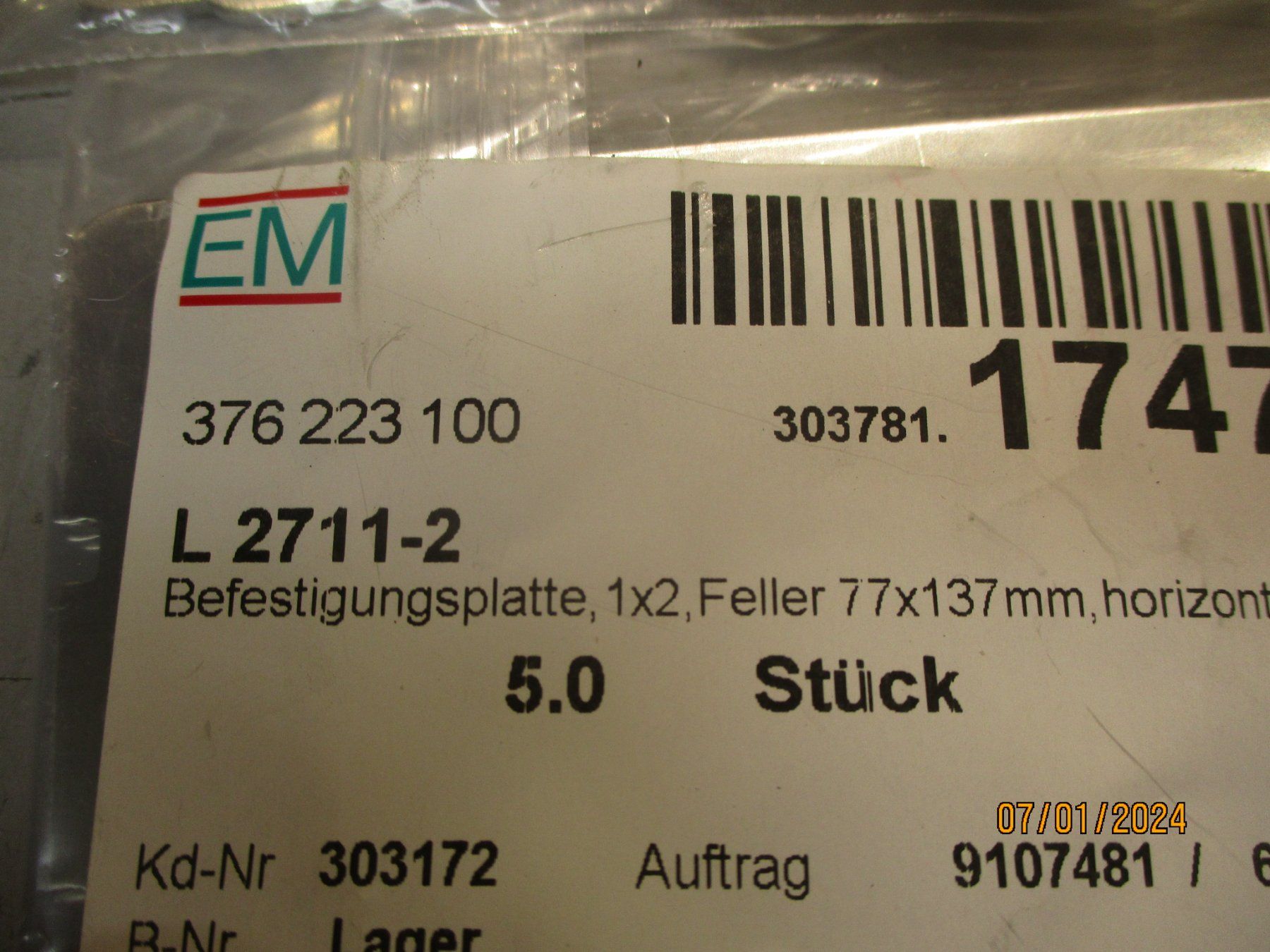 Feller Elektronikbauteile: FELLER L2712-2 / 5 STÜCK NEU – Neu und originalverpackt aus Langnau i. E. von Superseven69 1