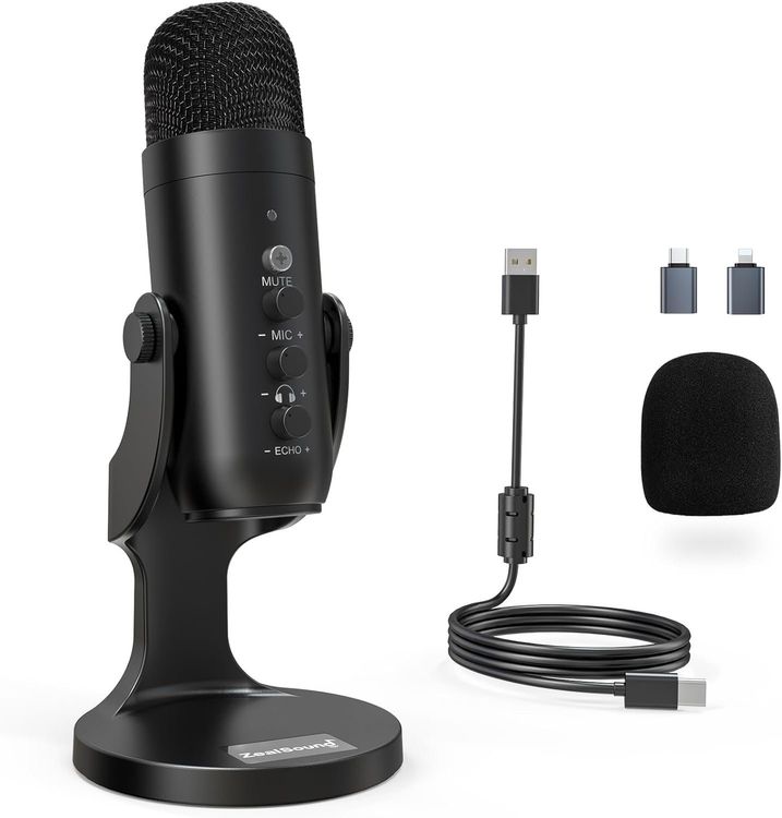 USB Microphone Recording PC Mobile Phone PS5 PS4 Streaming | Kaufen auf ...