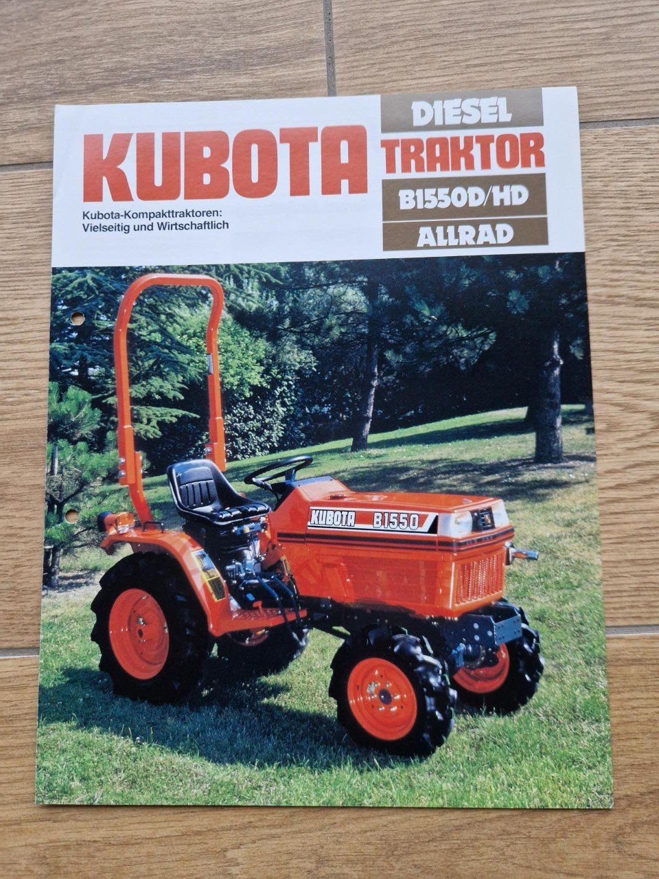 Trattori: Original Prospekt Kubota Traktor B1550D/HD – Usato da Dürnten venduto da Bachtel84