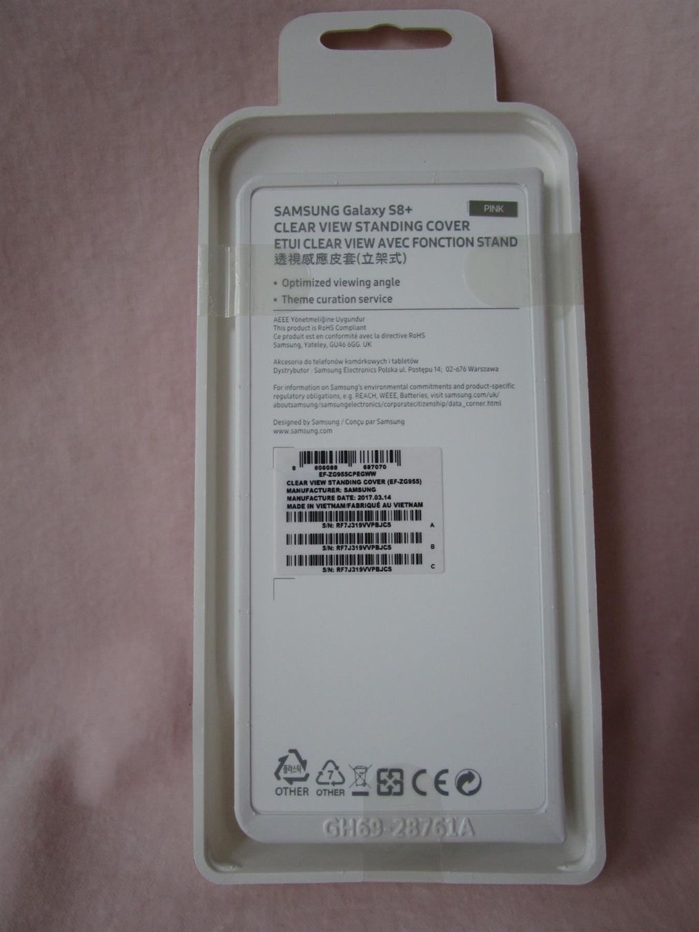 Cover & Protezioni schermo: Orig. Samsung LED-View Cover S8+ pink – Nuovo e nell'imballaggio originale da Eschenbach SG venduto da brocarte 7