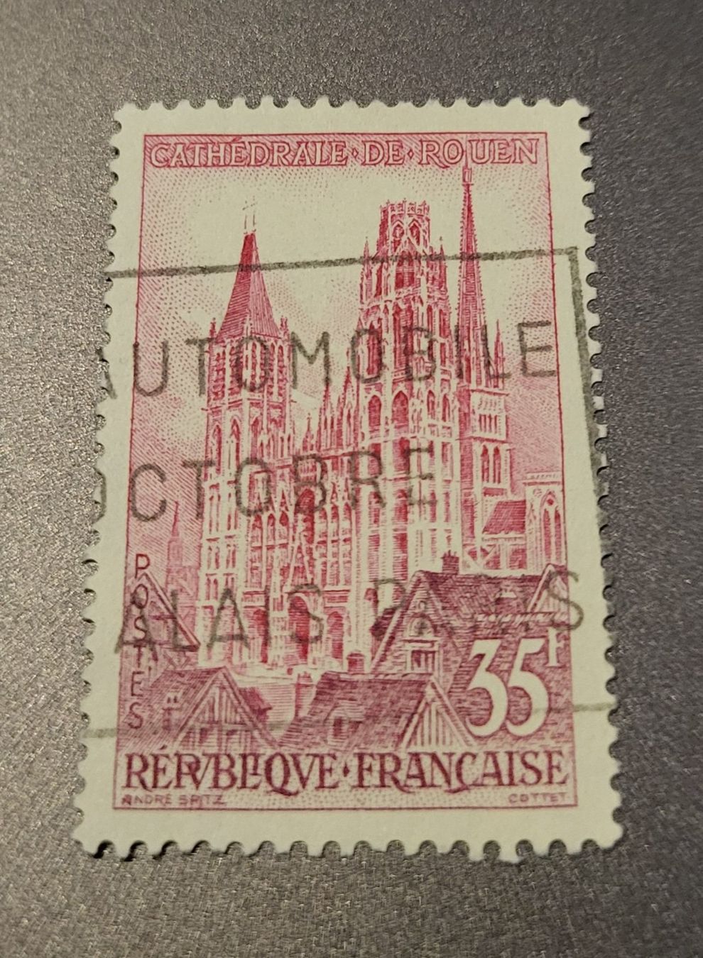 Tutti i francobolli: Frankreich 1957 briefmarke – Usato da St Gallen venduto da Stampsalshobby