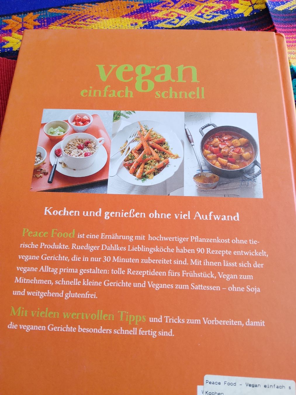 Libri: Peace Food – Nuovo (secondo la descrizione) da Volken venduto da katz5 7