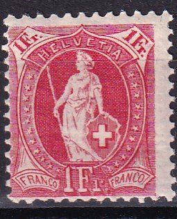 Tutti i francobolli: Helvétie Debout 91 C Neuf ** – Usato da St-Léonard venduto da Mokette01