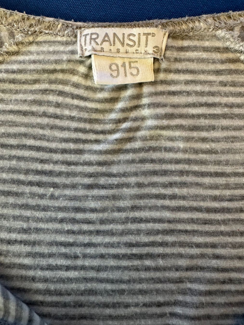 T-Shirts: Transit Langarmshirt, grau weiss gestreift – Gebraucht aus Stäfa von Mofi8712 3