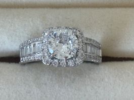 Luxus Elegante Gr.18/8 Ring Farbe: Silber / Zirkonia Weiss