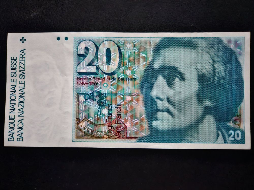 Alte Schweizer 20 Franken Banknote 1992 Unzirkuliert (Neu (gemäss ...