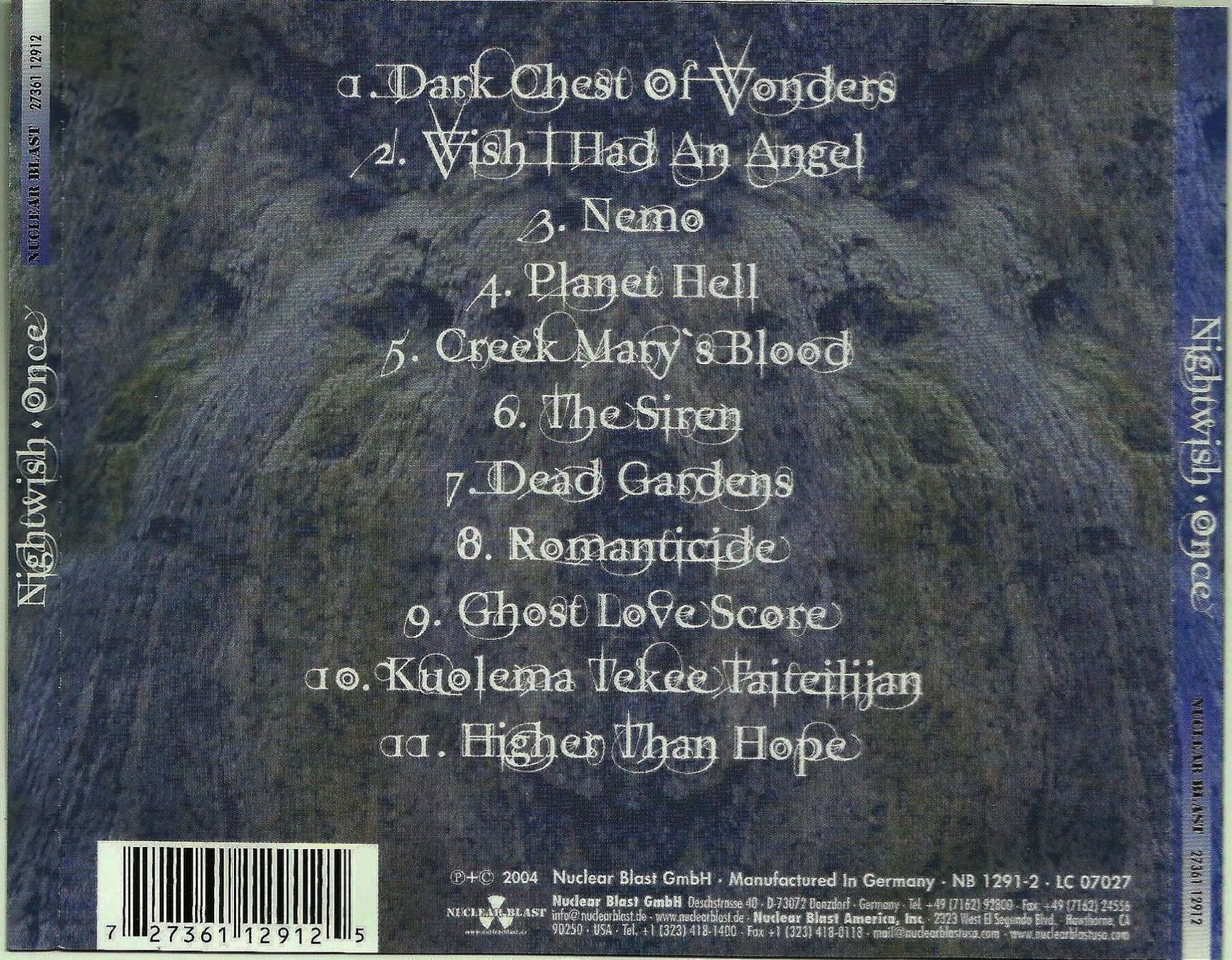 CD: Nightwish CD Once – Usato da St. Margarethen TG venduto da ursk10