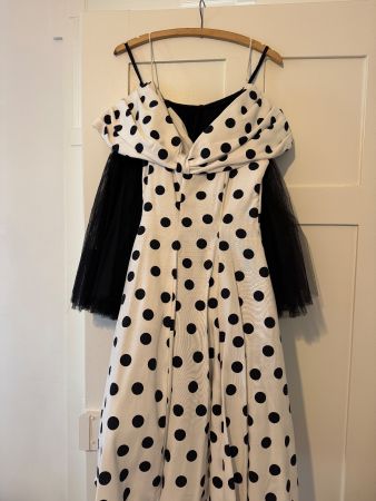 Rockabilly Pin-up Kleid Gr. 34 mit Tüll-Unterrock – wie neu