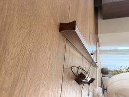 Pendellampe in Holzoptik, neu