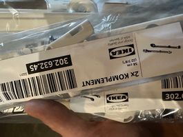 Ikea 2x KOMPLEMENT Ausziehschiene für Körbe