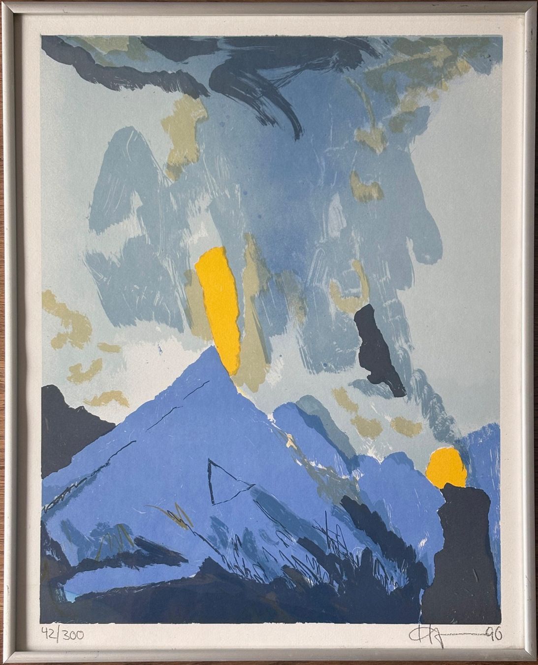 Dipinti: Gemälde/Collage H.C. Jenssen – Usato da Kyburg venduto da Timo57 3