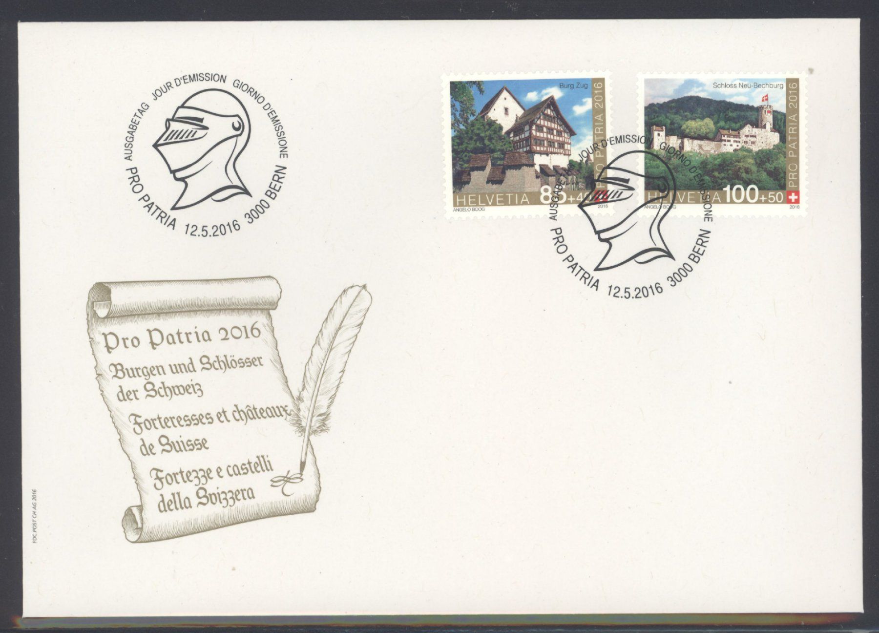 Tutti i francobolli: 2016, FDC, Pro Patria – Usato da Willisau venduto da Vollstempel
