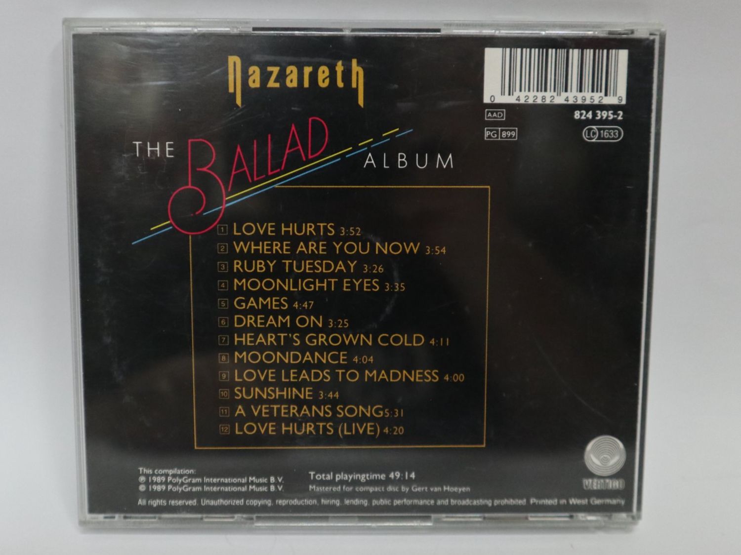 CDs: CD Nazareth The Ballad Album – Gebraucht aus Eschenbach SG von Astalavista 1