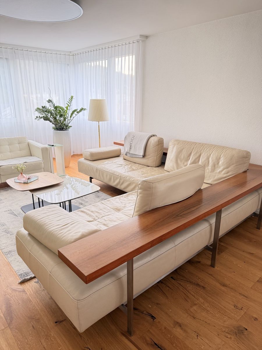 Rolf Benz Divani: Rolf Benz Dono 6100  Ecksofa Leder Beige – Usato da St. Margrethen SG venduto da luj363