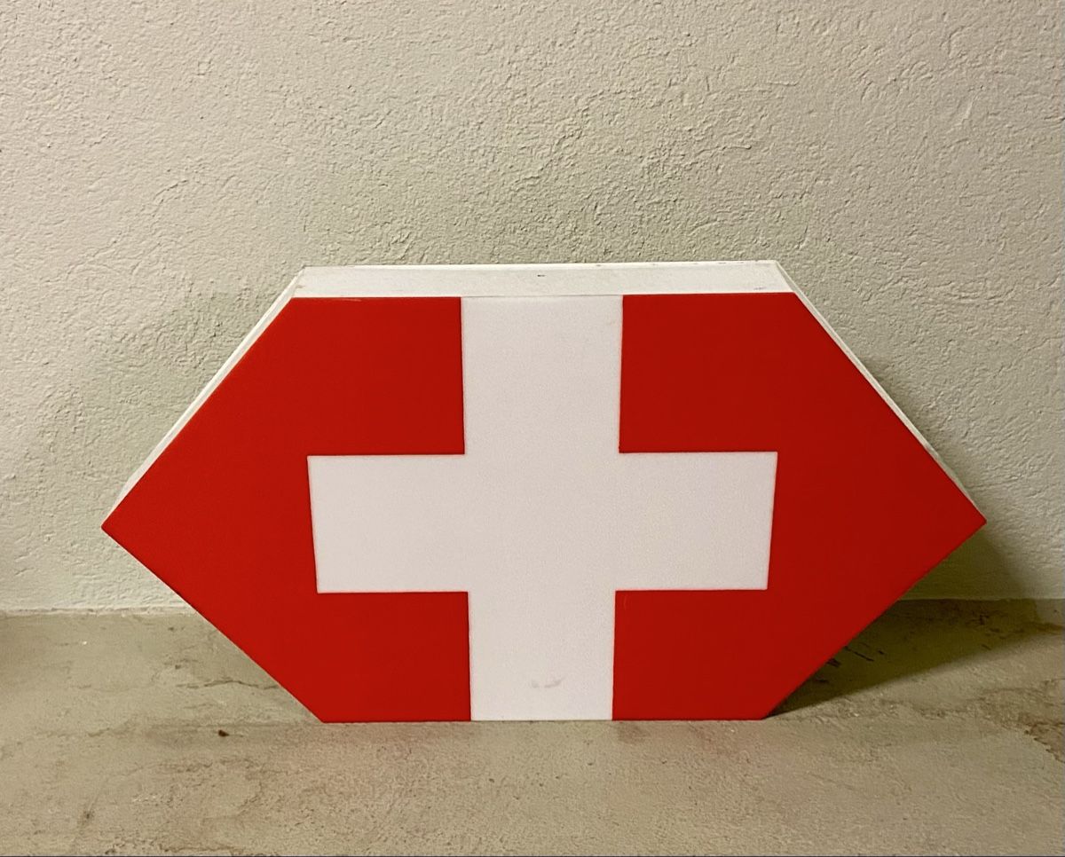 Alle Dekorationen: Schweizerkreuz-Leuchtkasten, Vintage-Look, Top! – Gebraucht aus Zürich von Unique2400