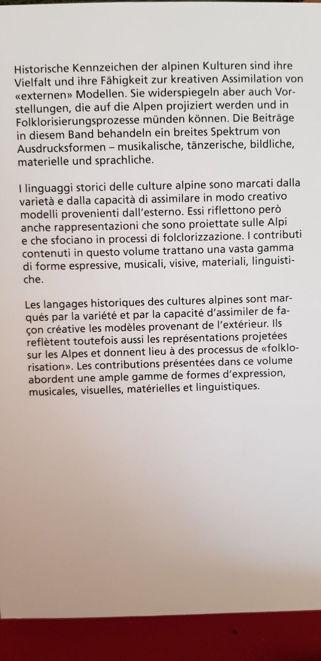 Livres: Alpine Kulturen Cultures alpines – Neuf (Voir description) à Uster par Astral 6
