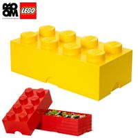 XXL Lego Aufbewahrungsbox 8 Noppen, Gelb